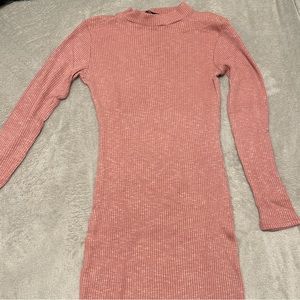 Naked Wardrobe ribbed midi dress